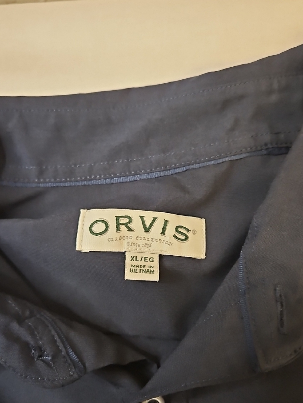 Orvis Mens Blue Button Front Active Shirt Size XL - Picture 8 of 11